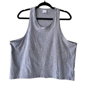 Outdoor Voices Womens Tank Top Racer Back Activewear Pullover Gray Shirt Size XL
